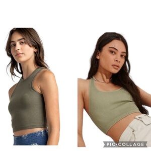 2 Piece Bundle NWOT Tilly’s‎ Racerback Cotton On Halter Top Size Medium